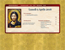 Tablet Screenshot of calendariobizantino.it
